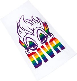 img 2 attached to 🧜 Jay Franco Disney Villains Diva Fabulous Large Pride Towel with Ursula - Super Soft & Absorbent, 34 x 64 inches (Official Disney Product)