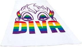 img 1 attached to 🧜 Jay Franco Disney Villains Diva Fabulous Large Pride Towel with Ursula - Super Soft & Absorbent, 34 x 64 inches (Official Disney Product)