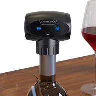 🍷 derguam electric wine stopper: convenient automatic wine preservation for fresh tasting wine - black логотип