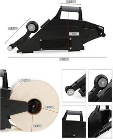 img 1 attached to 🛠️ Drywall Banjo Taping Tool for Gypsum Board Joint Finishing, with Reversible Inside Corner Roller Wheel, Suitable for Right/Left Hand Operation (Black)