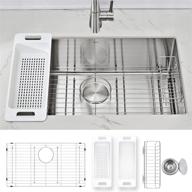 🚰 zuhne modena 30-inch single bowl undermount kitchen sink set, 16-gauge stainless steel логотип