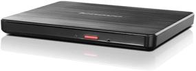 img 1 attached to 🔥 Тонкий DVD-привод Lenovo DB65 (888015471), черный: быстрое и надежное решение для записи DVD