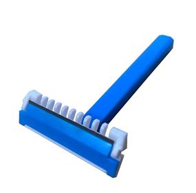 img 2 attached to 🛀 Effortless Grooming: Convenient Easy Shower Disposable Body Razor for Men (10 Pack) - Sensitive Body Razors / Blades (Blue)