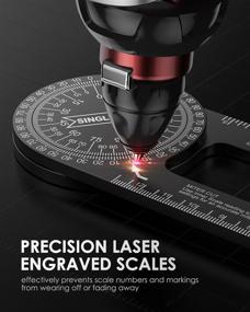 img 1 attached to Bnlcd Protractor Featuring Precision Woodworking