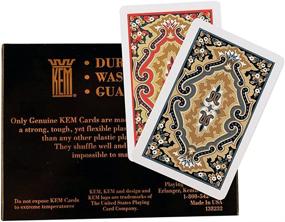 img 2 attached to Paisley Bridge Size Jumbo Index Playing Cards by KEM: Exquisite Quality and Enhanced Visibility!