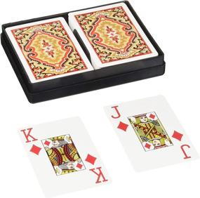 img 3 attached to Paisley Bridge Size Jumbo Index Playing Cards by KEM: Exquisite Quality and Enhanced Visibility!