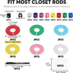 img 3 attached to Ассортимент разделителей для одежды Mardatt, включающий