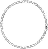 ritastephens sterling silver mariner anklet logo