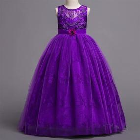 img 2 attached to GirlsTulle Vintage Dresses: Impeccable Pageant and Wedding Attire for Girls