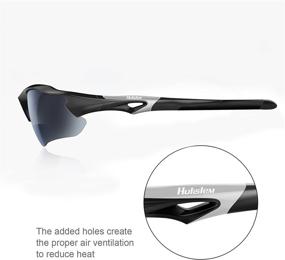 img 2 attached to 🕶️ HULISLEM Blade Sport Sunglasses - Polarized Lenses for Optimal Eye Protection