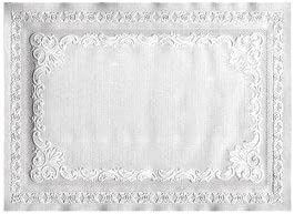 img 1 attached to 🍽️ Hoffmaster Embossed Straight Placemat - Model 601SE1014