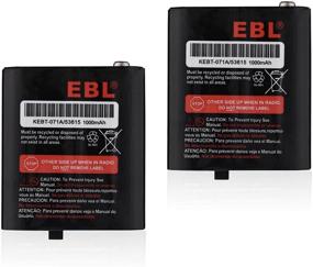 img 4 attached to 🔋 EBL 2 Packs of 3.6V 1000mAh Rechargeable Batteries for 53615 KEBT-071A/B/C/D Two-Way Radios