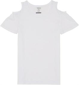 img 1 attached to Charming French Toast Shoulder Princess Heather Tops, Tees & Blouses for Girls' Clothing Options