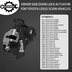 img 2 attached to High-Quality Door Lock Actuator Motor for Toyota 4Runner Camry Tundra Sequoia, Lexus ES350 GS350 LS460 RX450h, Scion tC xB xD | Replaces OEM Numbers: 69040-0C050, 69040-06180, 931-401