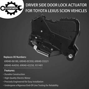 img 3 attached to High-Quality Door Lock Actuator Motor for Toyota 4Runner Camry Tundra Sequoia, Lexus ES350 GS350 LS460 RX450h, Scion tC xB xD | Replaces OEM Numbers: 69040-0C050, 69040-06180, 931-401