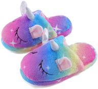 slippers fluffy rainbow memory 13 5 14 boys' shoes and slippers logo