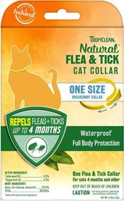 img 4 attached to 🐱 TropiClean Natural Flea & Tick Repellent Collar for Cats - One Size Fits All – Waterproof, Breakaway Design – Provides Up to 4 Months of Flea & Tick Protection