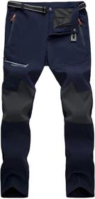 img 4 attached to 👖 MAGCOMSEN Quick-Dry Water Resistant Men's Hiking Pants with Reinforced Knee, 4 Zip Pockets - Ideal Outdoor Work Pants