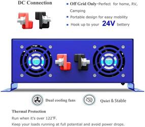 img 3 attached to XYZ INVT 4000W Pure Sine Wave Inverter - 48V DC to 120V AC Surge 8000 Watt Power Converter Generator with 100ft Wireless Remote Control - Ideal for Solar Systems, Off-Grid Home Grid, Camping, RV (4000W 48V 120V)