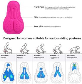 img 3 attached to Sportneer Womens Cycling Padding Bicycle