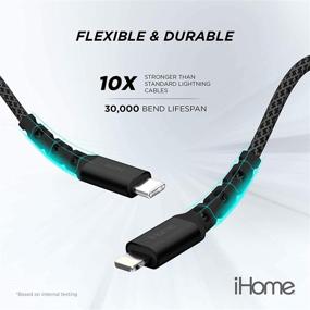 img 1 attached to 🔌 Ultra Fast USB C Lightning Cable by iHome