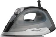 🔥 brentwood mpi-53 non-stick steam iron: efficient and stylish black iron logo