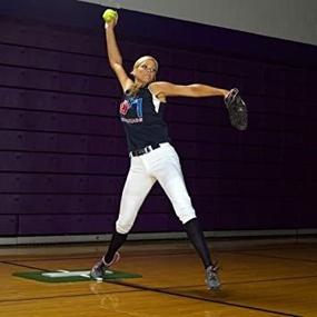 img 4 attached to ⚾ Enhance Softball Pitching Skills with ProMounds Jennie Finch Mini-Mat w/Powerline