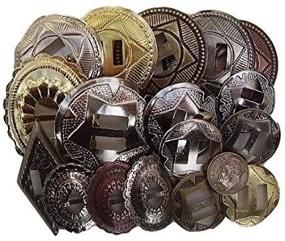 img 3 attached to Набор заклепок "Assorted Conchos" - 50 шт. с разными размерами