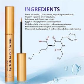 img 1 attached to 🌱 Greephil Eyelash Growth Serum: Achieve Longer, Fuller Lashes and Brows with Natural Extracts and Oligopeptide for Intensive Treatment