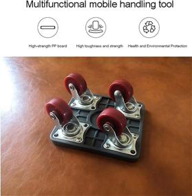 img 2 attached to 🛋️ TXOZ Furniture Lifter Shifter 360° Rotation Wheels Mover: Easy and Safe Moving of Couches, Sofas, Refrigerators, and More - 5-Piece Hand Tool Set