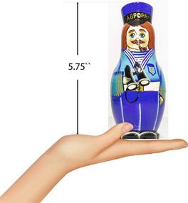 img 3 attached to Russian Nesting Doll Traditional Matryoshka Novelty & Gag Toys for Nesting Dolls