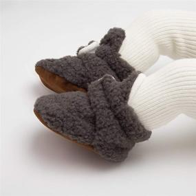 img 3 attached to 👶 Cotton Cozy Infant Baby Booties | Non Skid Soft Sole Ankle Boots with Grippers | First Walking Shoes for Baby Boys and Girls | Slippers Socks Toddler