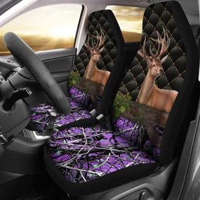 img 1 attached to CHICKYSHIRT Camouflage Hunting Universal Vehicle Interior Accessories