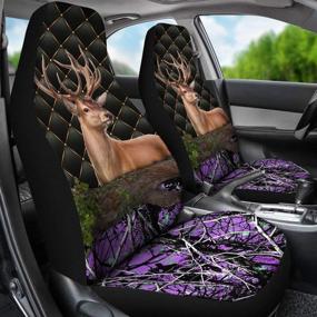 img 3 attached to CHICKYSHIRT Camouflage Hunting Universal Vehicle Interior Accessories