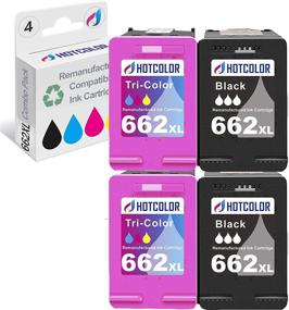 img 4 attached to 🖨️ HOTCOLOR 662XL Ink Cartridges CZ105AL CZ106AL for HP Deskjet Ink Advantage 1015 1515 2515 2545 All-in-ONE Printer - HP Printer Ink 662 XL (2 Black 2 Tri-Color,4-Pack)