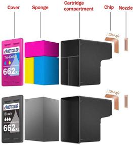 img 1 attached to 🖨️ HOTCOLOR 662XL Ink Cartridges CZ105AL CZ106AL for HP Deskjet Ink Advantage 1015 1515 2515 2545 All-in-ONE Printer - HP Printer Ink 662 XL (2 Black 2 Tri-Color,4-Pack)