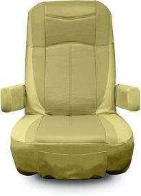 img 3 attached to 🚐 RV Designer C7957 Motorhome Seat Cover Set - GripFit, Universal Fit for Most Seats, Double Pack