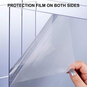 img 1 attached to 🔒 Transparent Acrylic Plexiglass Plastic Protector for Enhanced Safety