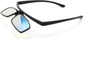 👓 liansan flip up lens anti glare blue light reading glasses: ideal for men and women in black and tortoiseshell logo