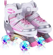 🛼 kuxuan skates saya roller skates: adjustable, light-up wheels for kids - fun illuminating skates for girls and ladies logo