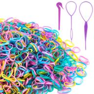 🎀 2000 pcs mini small rubber bands for hair, tiny colorful hair elastics for girls toddler kids baby, premium elastic hair ties with 2 pcs topsy tail hair tools and 1 remover cutter - ylyl seo logo