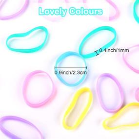 img 2 attached to 🎀 2000 PCS Mini Small Rubber Bands for Hair, Tiny Colorful Hair Elastics for Girls Toddler Kids Baby, Premium Elastic Hair Ties with 2 PCS Topsy Tail Hair Tools and 1 Remover Cutter - YLYL SEO