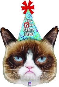 img 1 attached to XL 36-inch Grumpy Cat Mylar Foil Balloon – Perfect Party Decoration