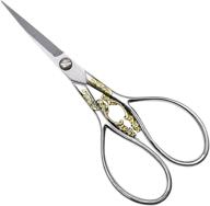 🔪 european auspicious clouds vintage sewing scissors - antique stain steel artwork needlework craft cutting tools, sliver sharp tip - broshan logo