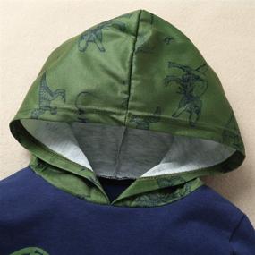 img 1 attached to Clothing Cartoon Dinosaur Hooded Outfits