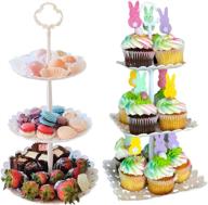 plastic cupcake dessert display birthday: stylish and convenient party serving solution logo