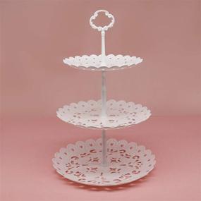 img 1 attached to Plastic Cupcake Dessert Display Birthday: Stylish and Convenient Party Serving Solution