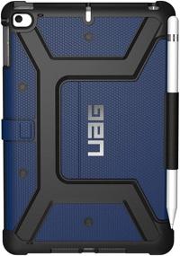 img 3 attached to 📱 UAG Folio iPad Mini (5th Gen, 2019) Case Metropolis Rugged Cobalt - Military-Grade Drop Tested Cover with Apple Pencil Holder