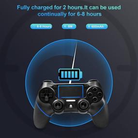 img 2 attached to Wireless PS4 Controller - C200 Gamepad DualShock 4 Console for Playstation 4 with Touch Panel Joypad, Dual Vibration, and Remote Control Joystick