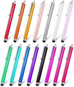 img 4 attached to 🖊️ Briout Stylus Pen Set of 22 Pack - Universal Touch Screens Devices - Capacitive Stylus for iPad, iPhone, Samsung, Kindle, Tablet - 13 Multicolor Options